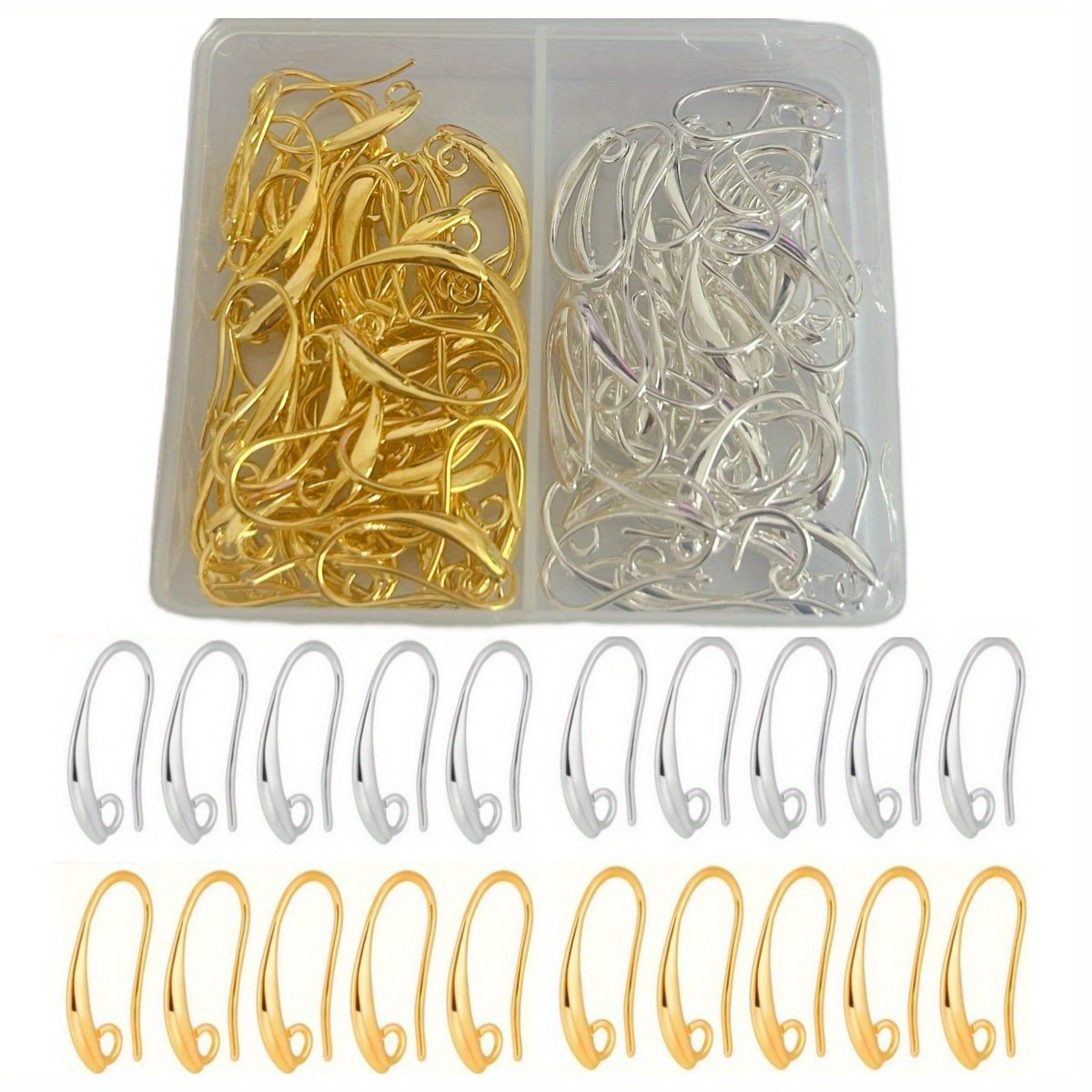 1 Box of Golden and Golden Mix - Jewelry Making Earring Supplies 评论和价格