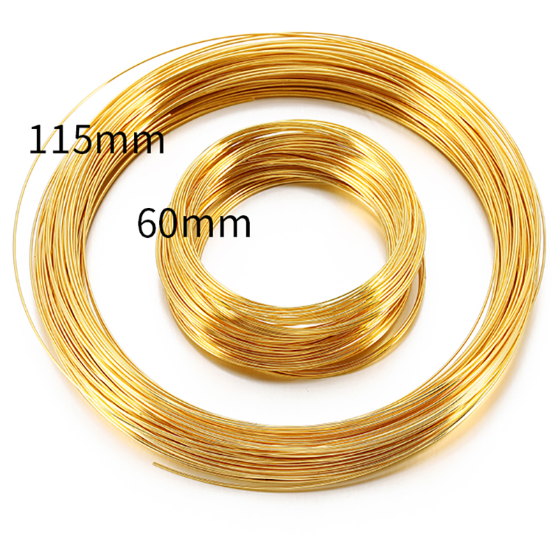 100 Loops Gold Steel Color Mem - Jewelry Making Gold Wire 评论和价格