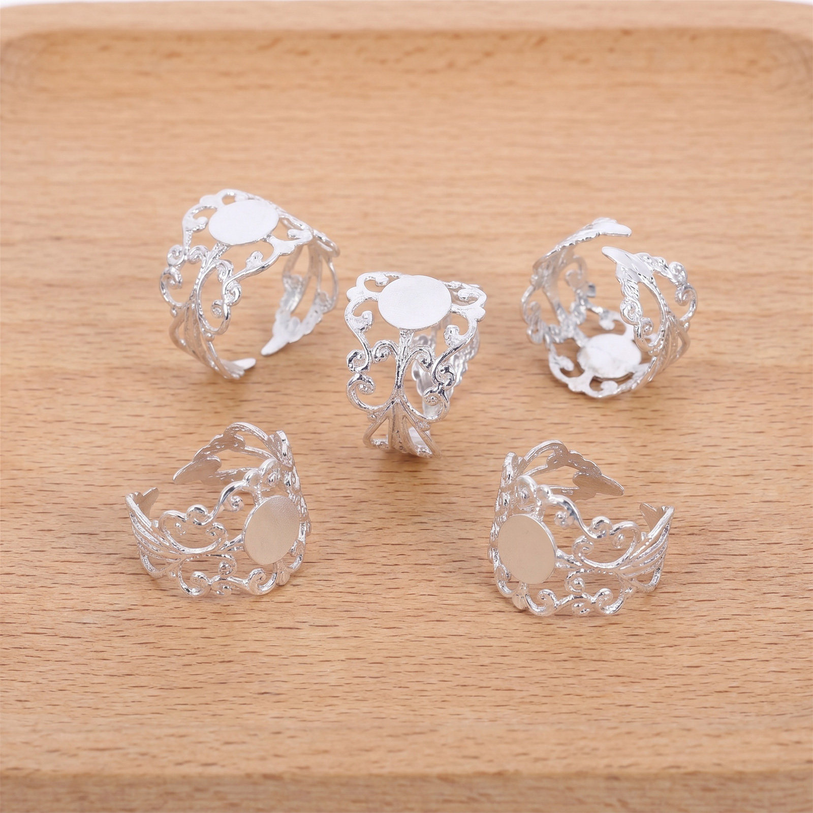 50Pcs Adjustable Oval Flatback - Jewelry Making Gemstones 评论和价格